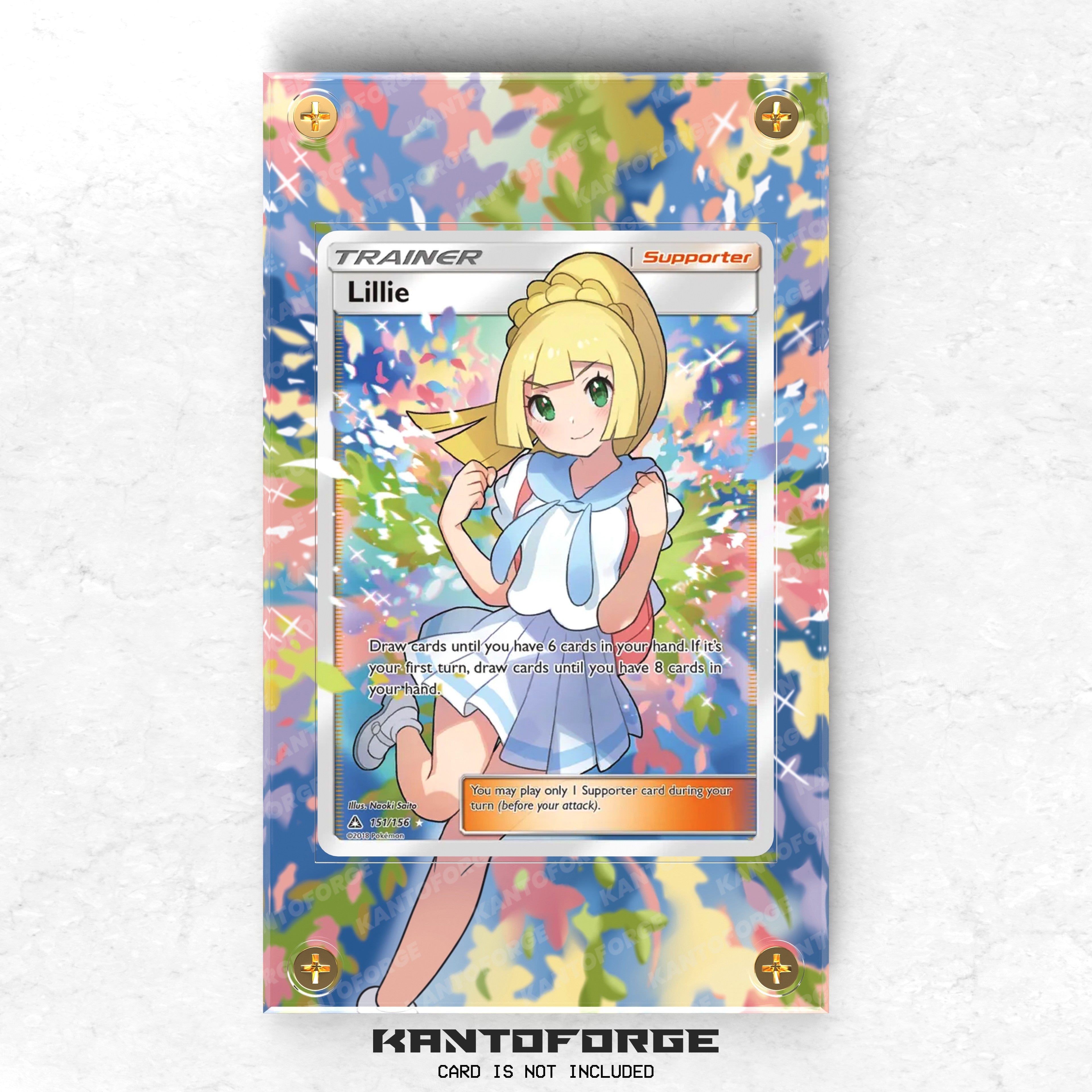 Lillie 151/156 - Pokmon Extended Artwork Display Case KantoForge Lillie 151/156 - Pokmon Extended Artwork Display Case KantoForge