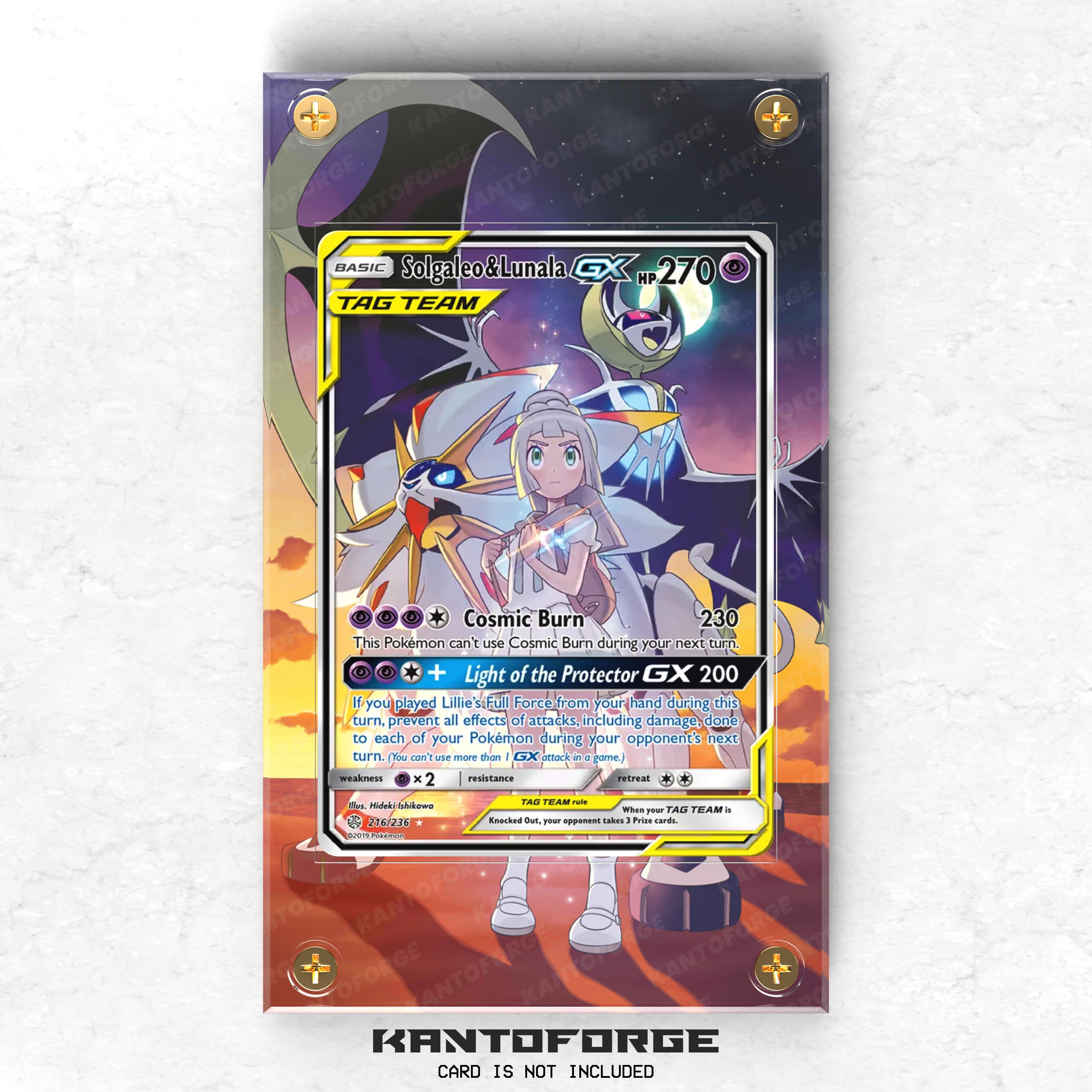 Solgaleo & Lunala GX 216/236 - Pokmon Extended Artwork Display Case KantoForge Solgaleo & Lunala GX 216/236 - Pokmon Extended Artwork Display Case KantoForge