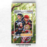 a card with a picture of a group of people