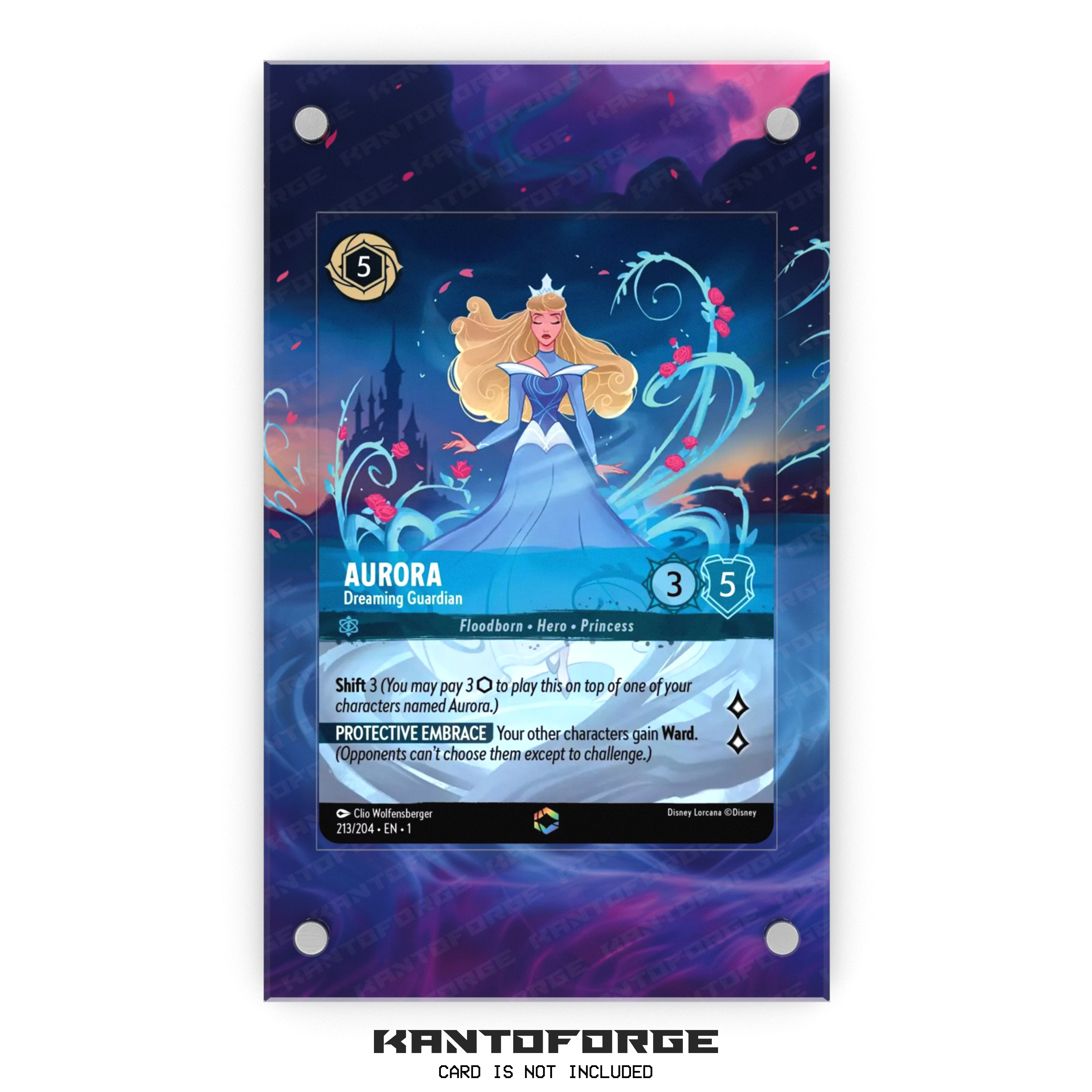Aurora - Dreaming Guardian (Enchanted) - Lorcana Extended Artwork Magnetic Display Case