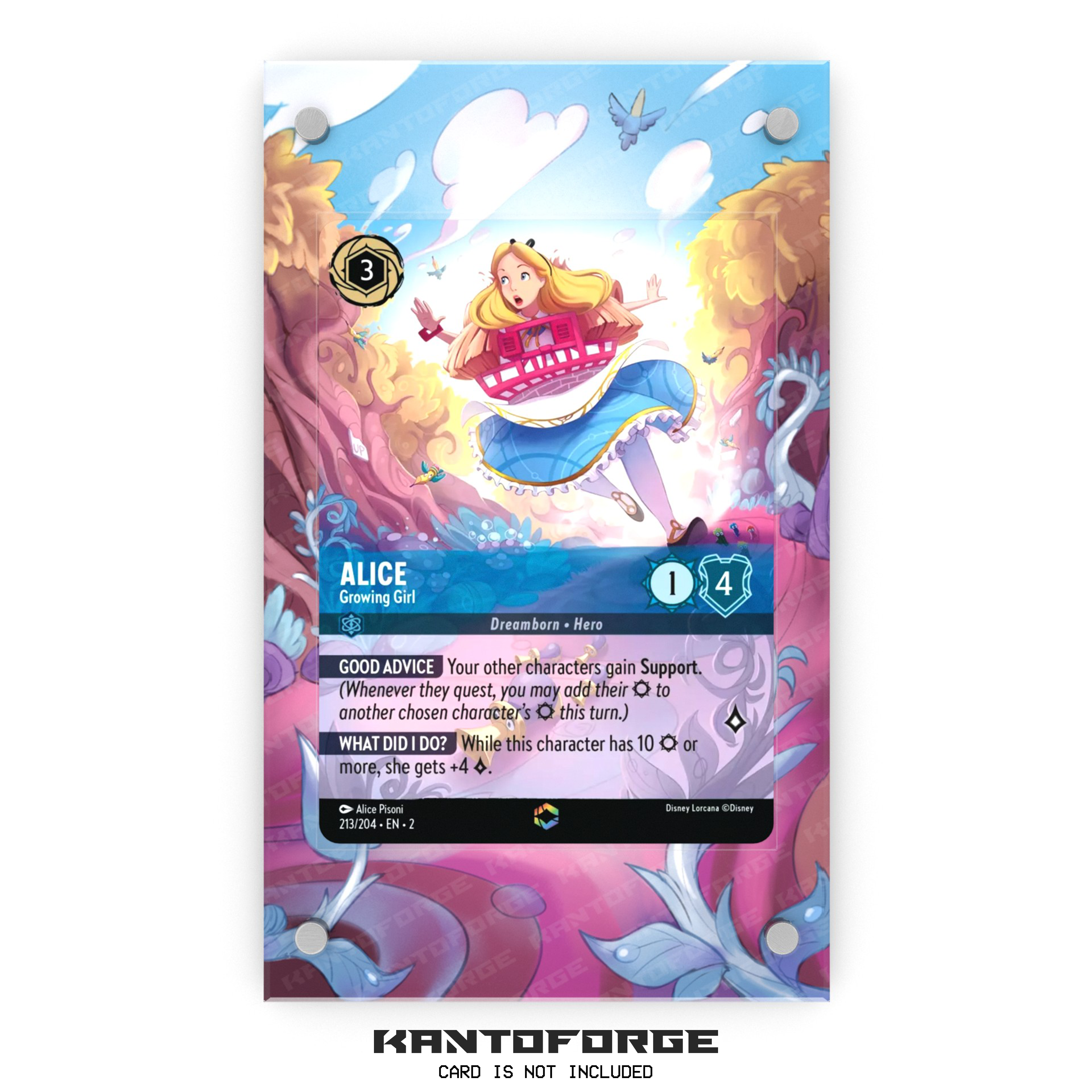 Alice - Growing Girl (Enchanted) - Lorcana Extended Artwork Magnetic Display Case