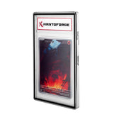 GradeGuardian - UV Protected, Tempered Glass Graded PSA Trading Card Case - Silver Chrome (Metallic)