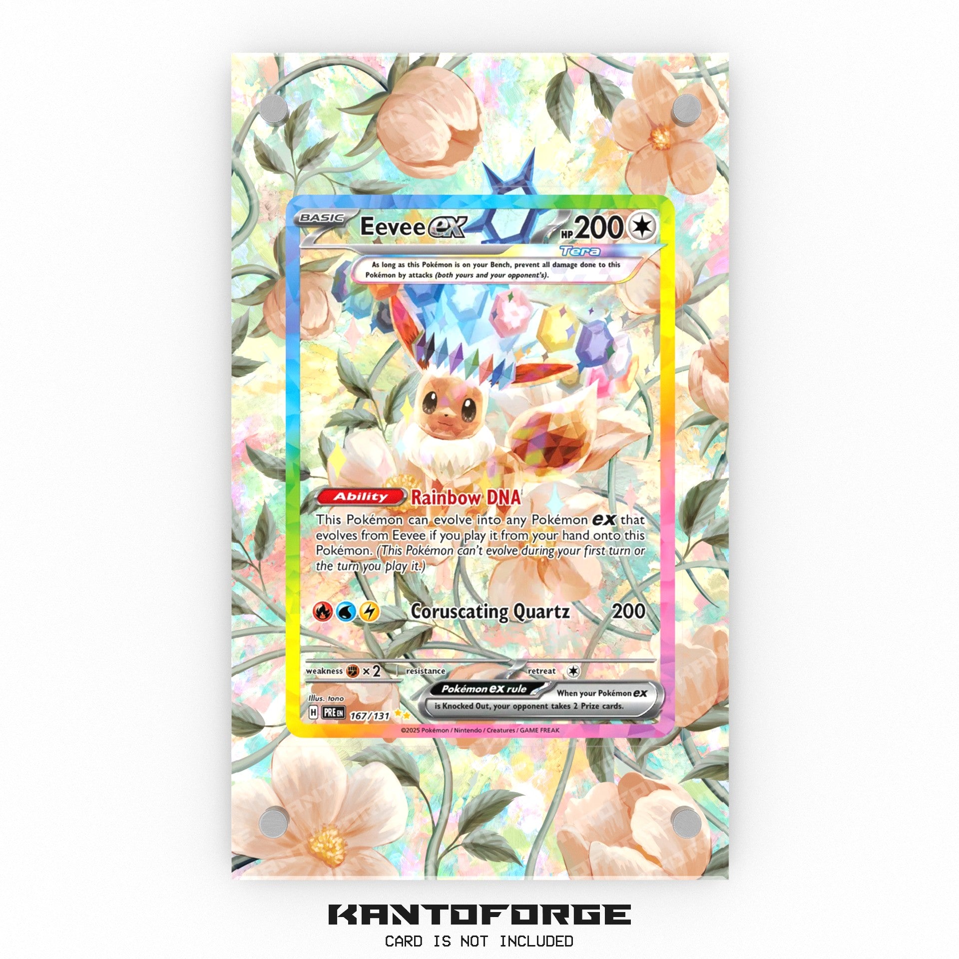 2025 Pokemon Prismatic Evolutions #167/131 Eevee ex 2025 Pokemon Prismatic Evolutions #167/131 Eevee ex