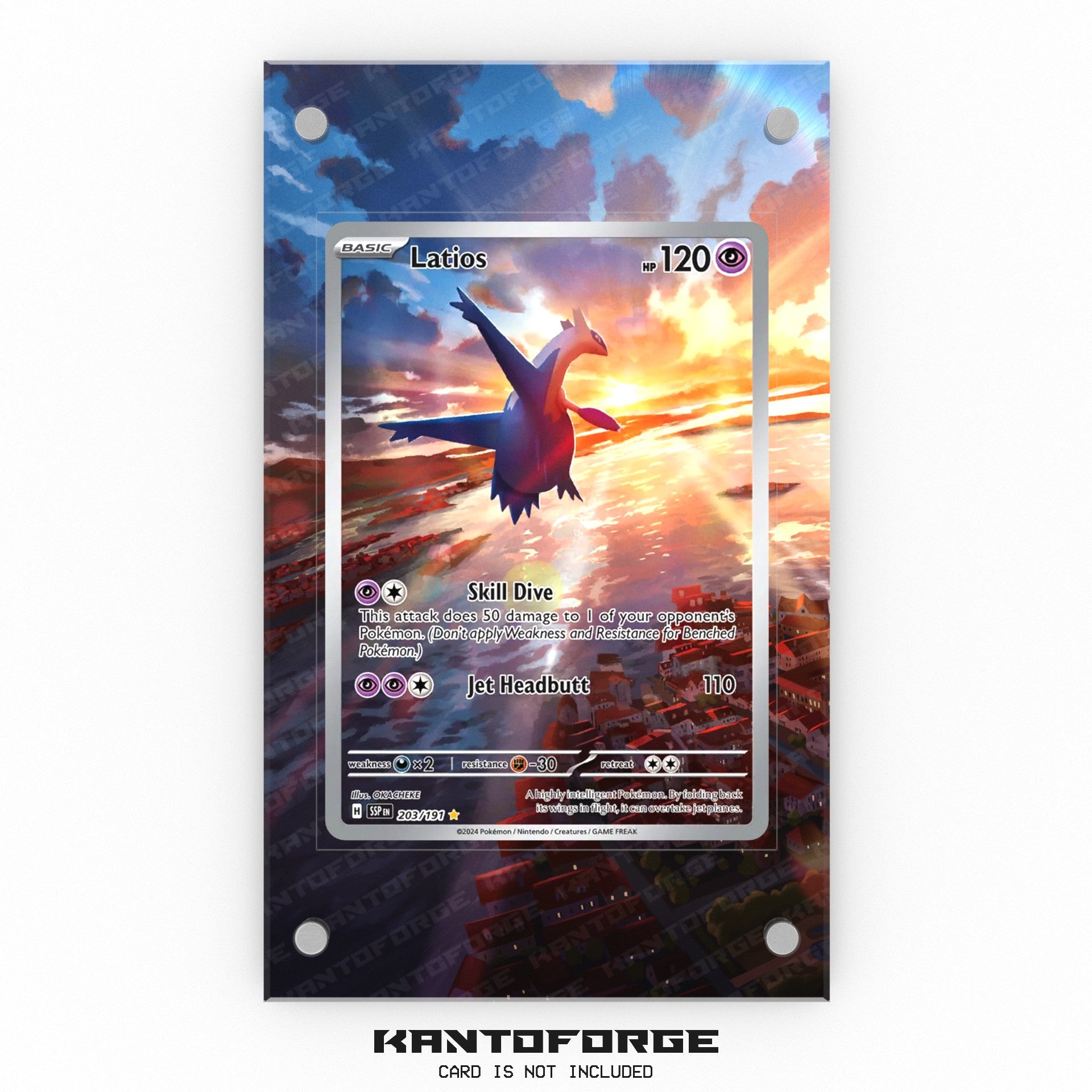 Latios 203/191 - Pokmon Extended Artwork Display Case KantoForge Latios 203/191 - Pokmon Extended Artwork Display Case KantoForge