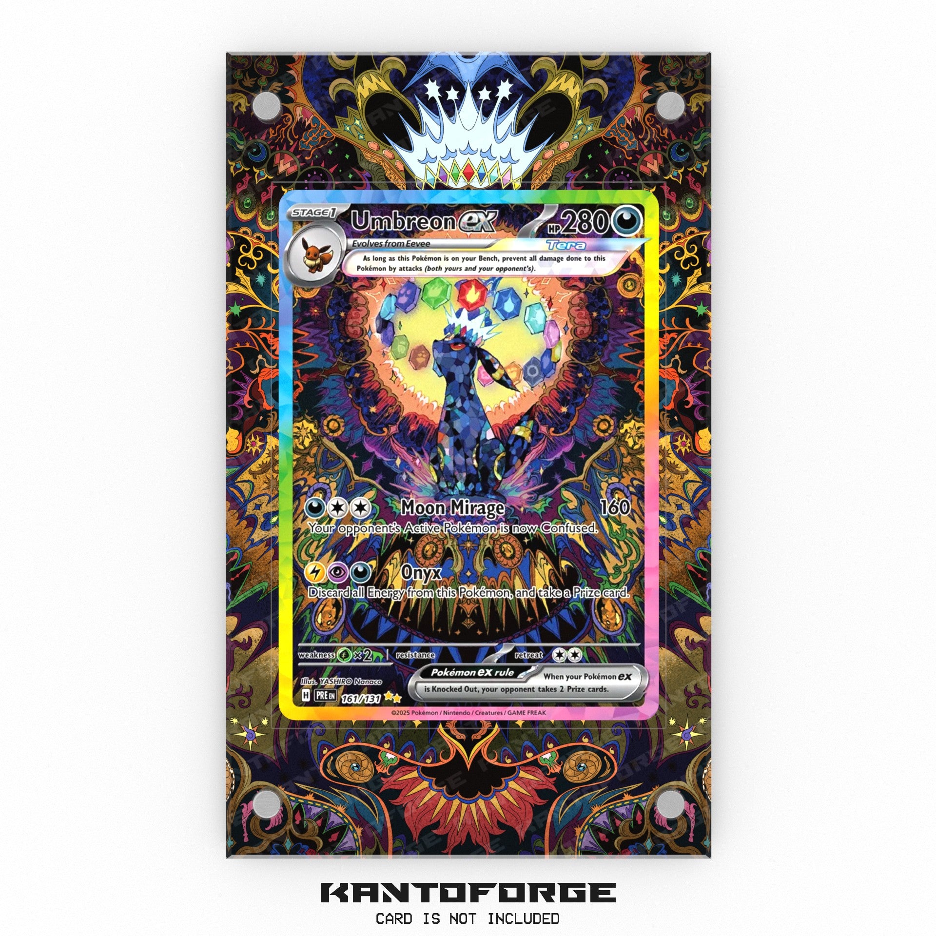 Umbreon ex 161/131 - Pokmon Extended Artwork Display Case Umbreon ex 161/131 - Pokmon Extended Artwork Display Case