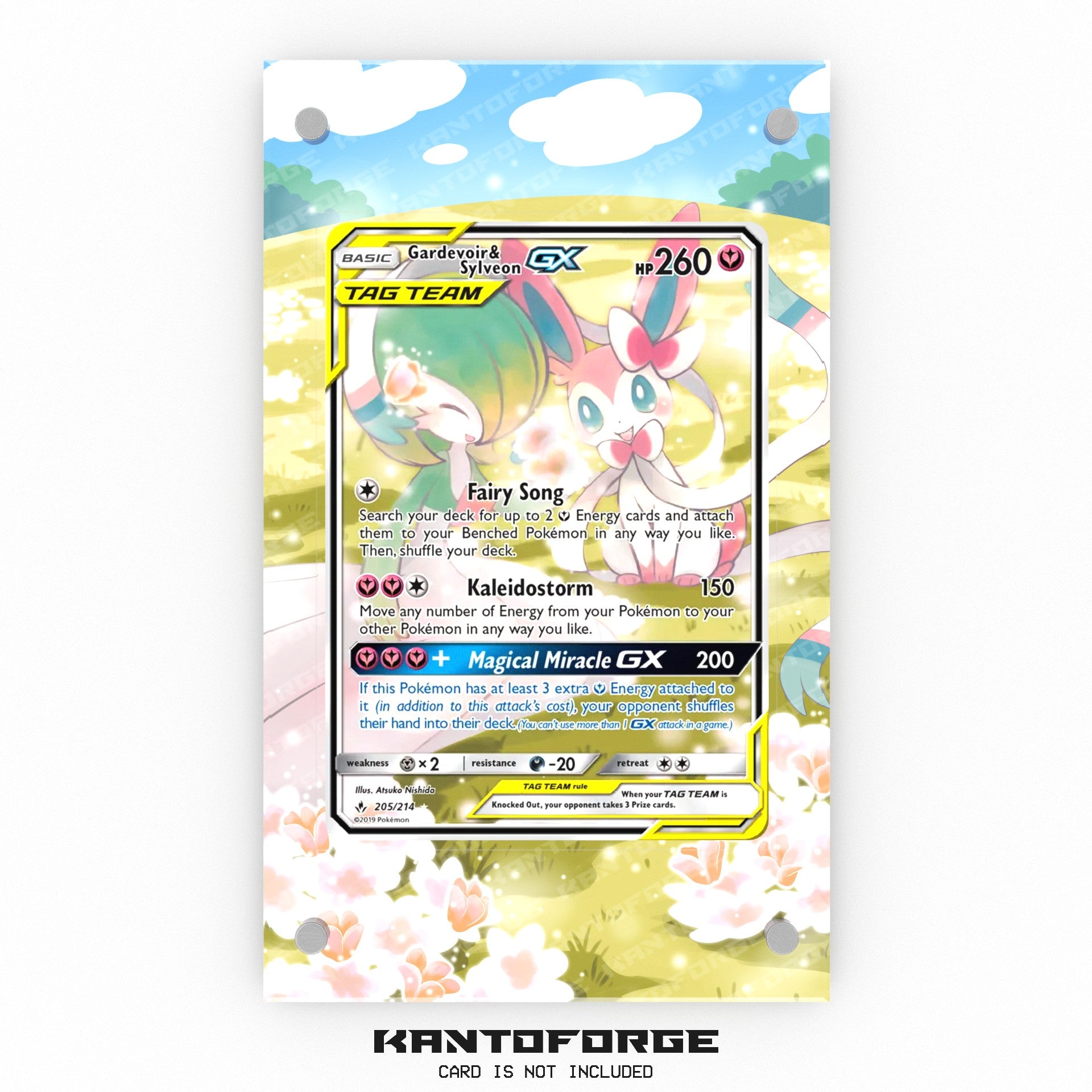 Gardevoir & Sylveon GX 205/214 - Pokmon Extended Artwork Display Case Gardevoir & Sylveon GX 205/214 - Pokmon Extended Artwork Display Case