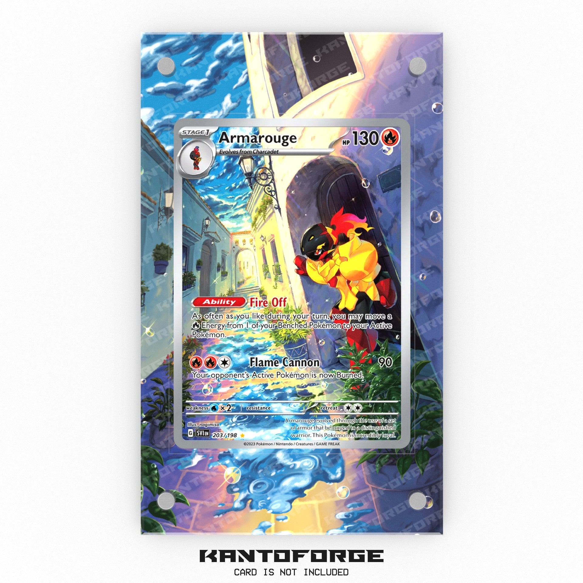 Armarouge 203/198 - Pokmon Extended Artwork Display Case KantoForge Armarouge 203/198 - Pokmon Extended Artwork Display Case KantoForge