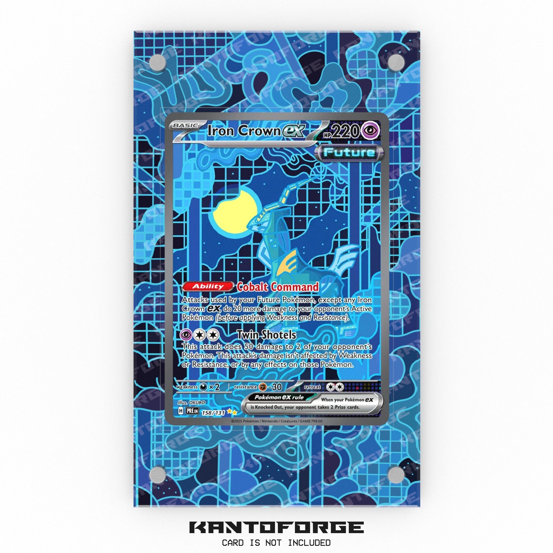 Iron Crown 158/131 - Pokmon Extended Artwork Display Case Iron Crown 158/131 - Pokmon Extended Artwork Display Case