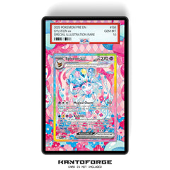 Sylveon ex 156/131  - PSA Size Graded Card Case Extended Artwork Display with GradeGuardian Protection