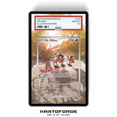 Mr Mime 179/165 - PSA Size Graded Card Case Extended Artwork Display with GradeGuardian Protection