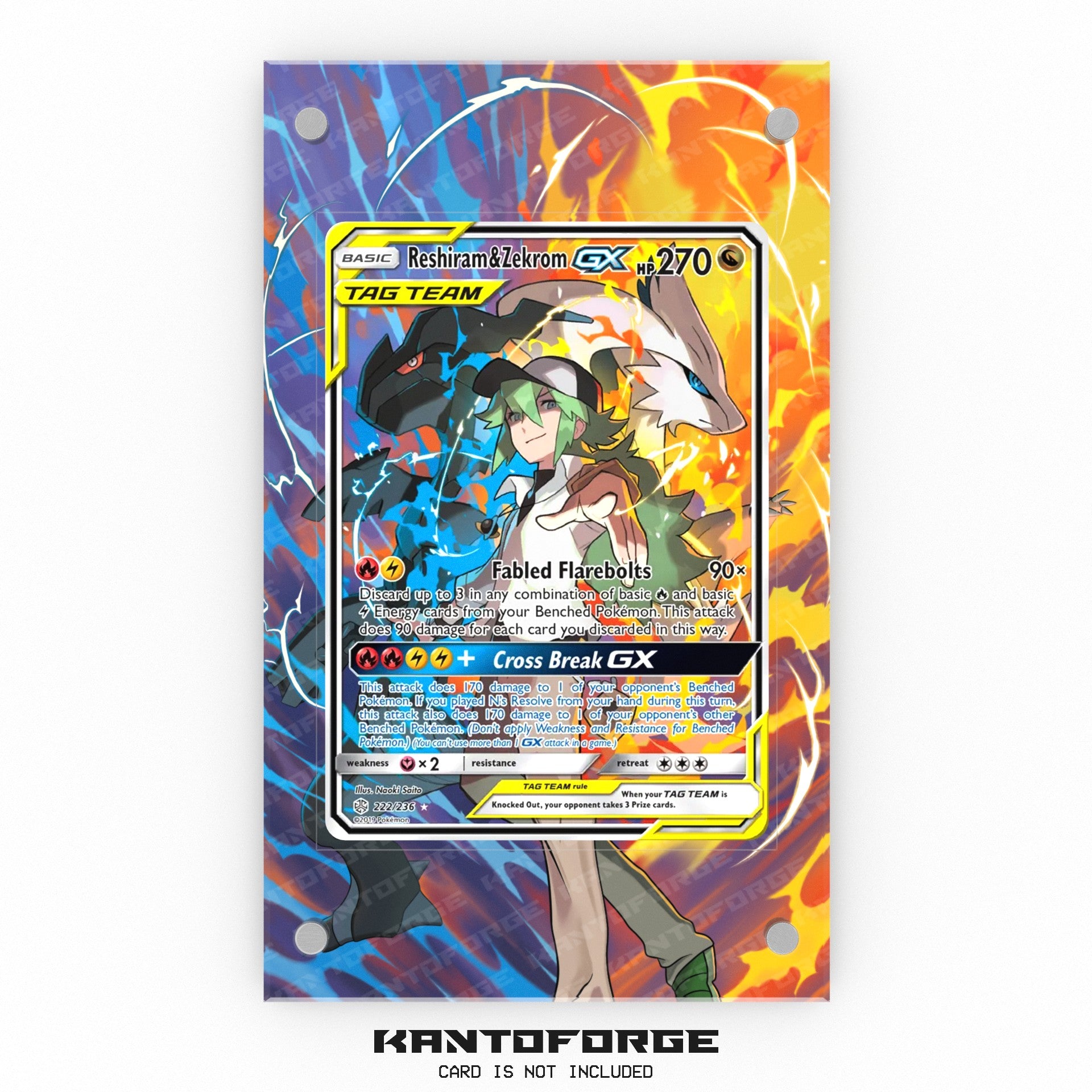 pokemon reshiram and zekrom card Reshiram & Zekrom GX 222/236