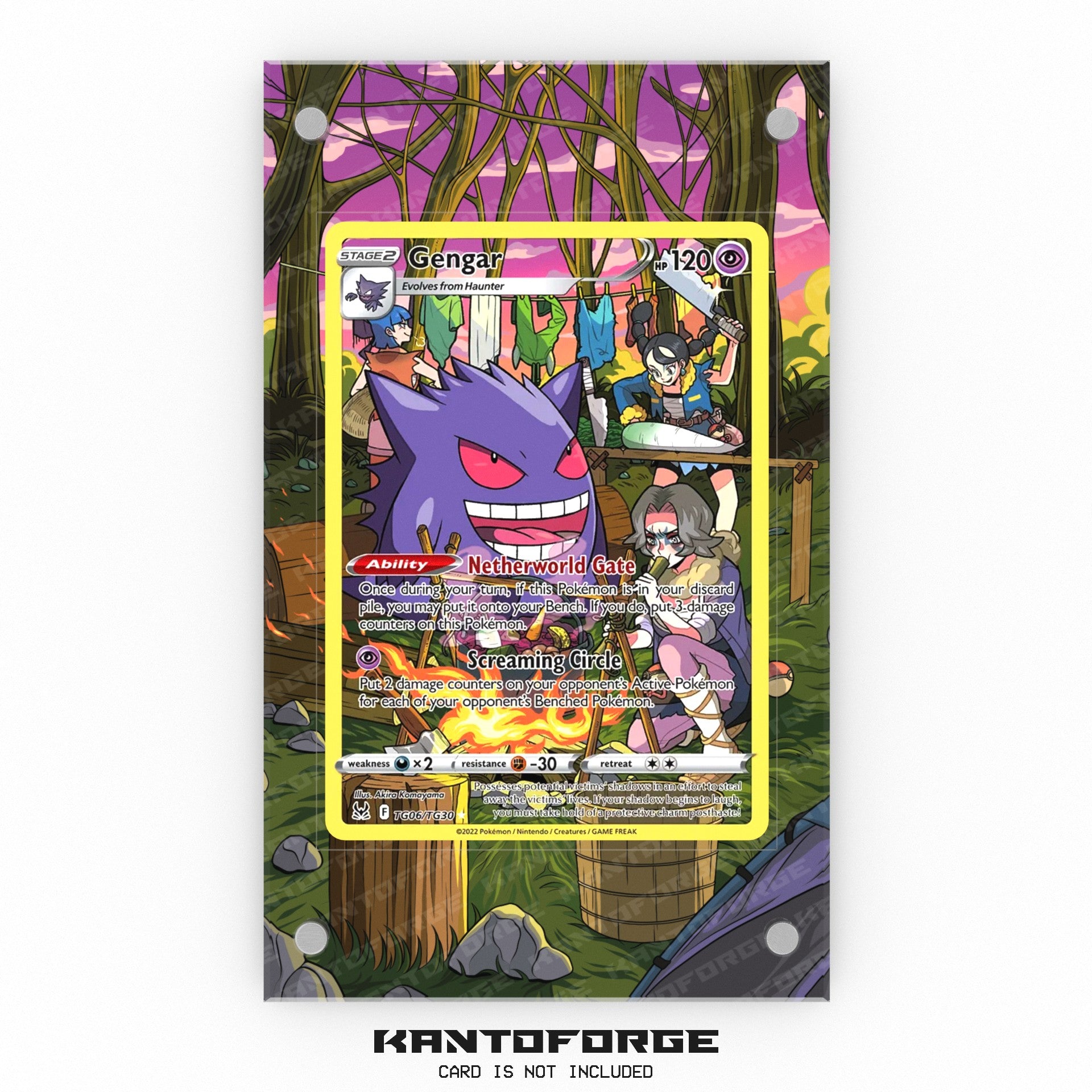 Gengar TG06/TG30 - Pokmon Extended Artwork Display Case KantoForge Gengar TG06/TG30 - Pokmon Extended Artwork Display Case KantoForge