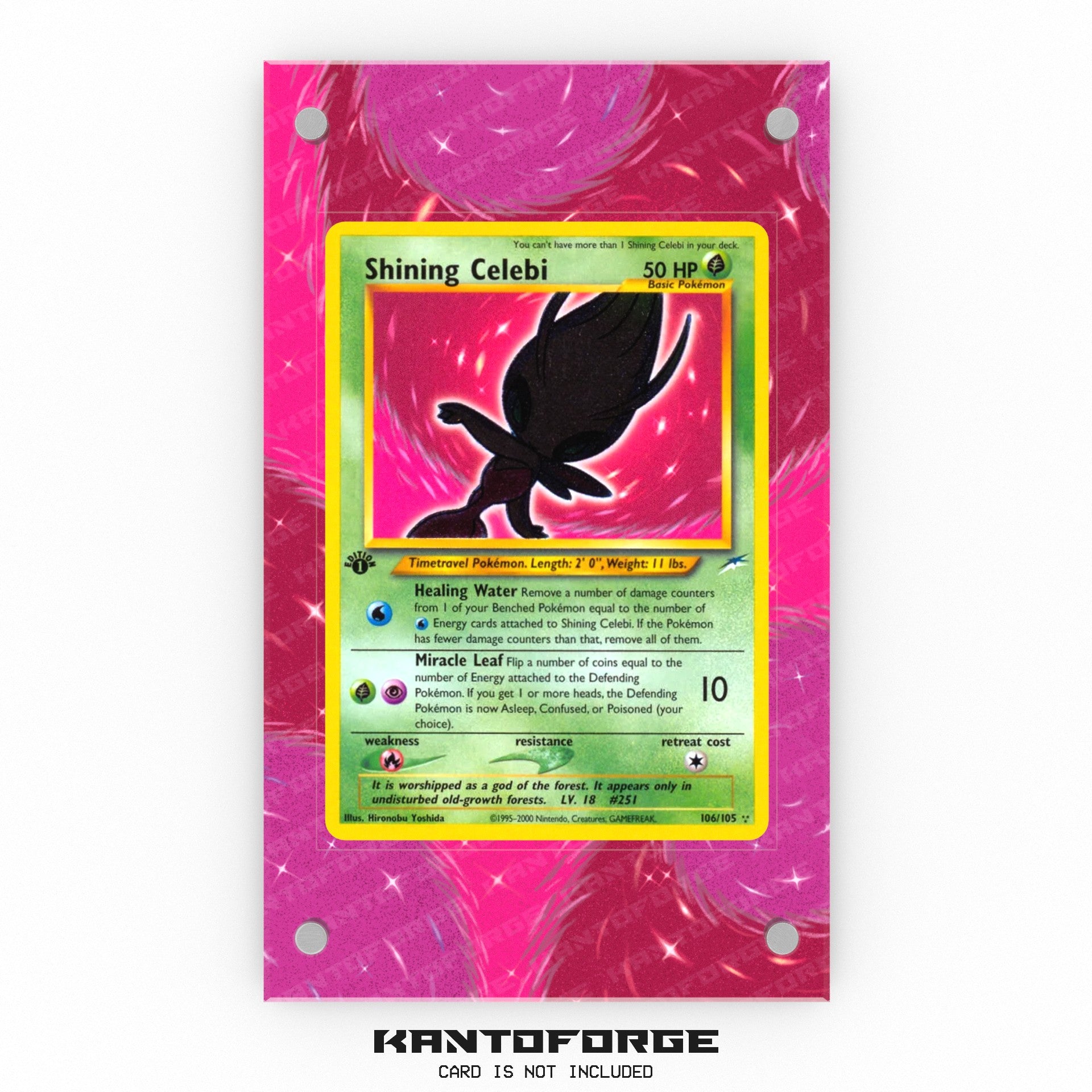 Shining Celebi 106/105 - Pokmon Extended Artwork Display Case Shining Celebi 106/105 - Pokmon Extended Artwork Display Case