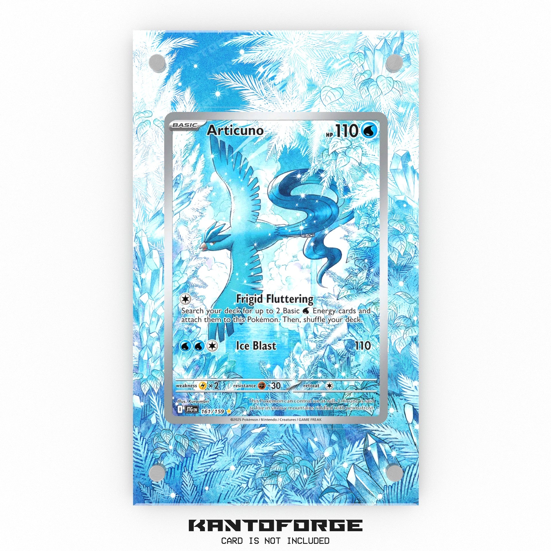 Articuno 161/159 - Pokmon Extended Artwork Display Case KantoForge Articuno 161/159 - Pokmon Extended Artwork Display Case KantoForge
