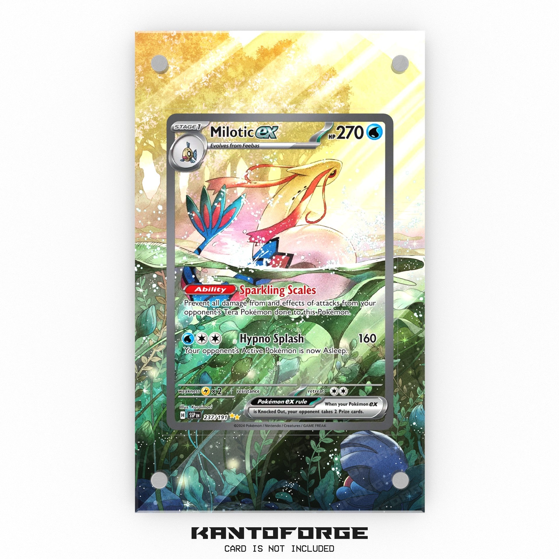 Milotic ex 237/191 - Pokmon Extended Artwork Display Case KantoForge Milotic ex 237/191 - Pokmon Extended Artwork Display Case KantoForge