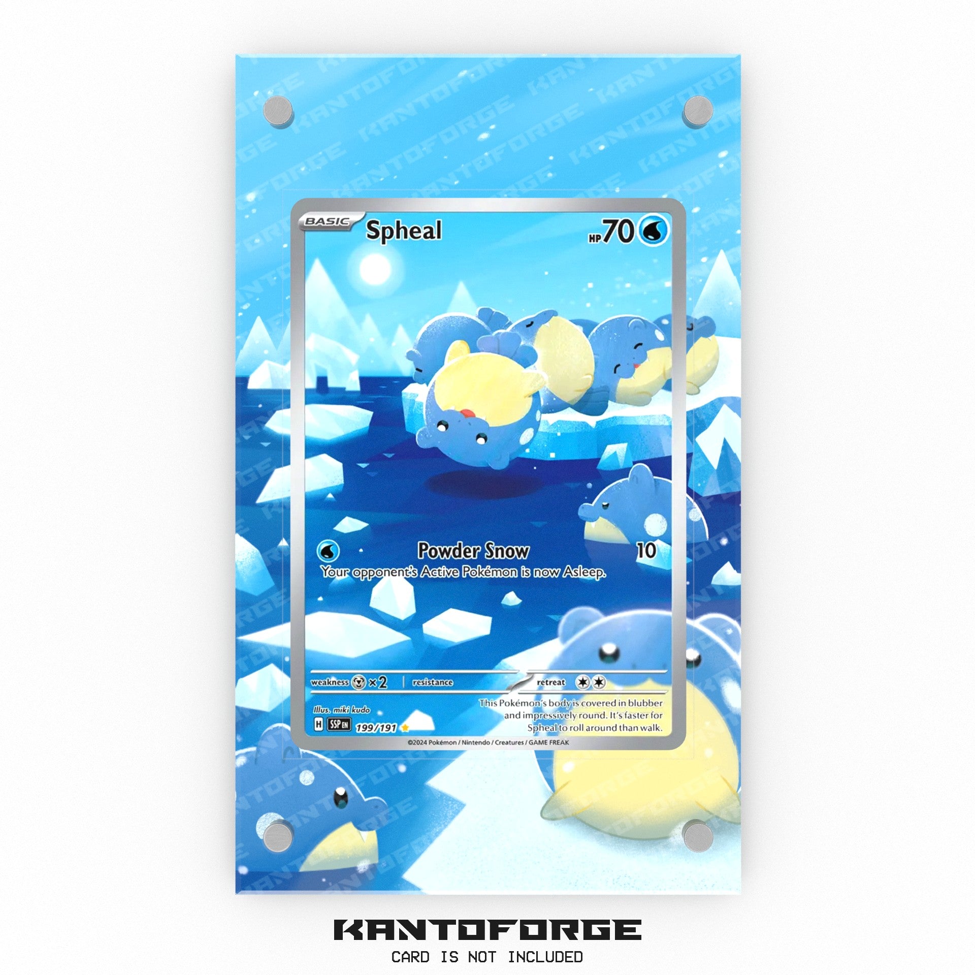 Spheal 199/191 - Pokmon Extended Artwork Display Case Spheal 199/191 - Pokmon Extended Artwork Display Case