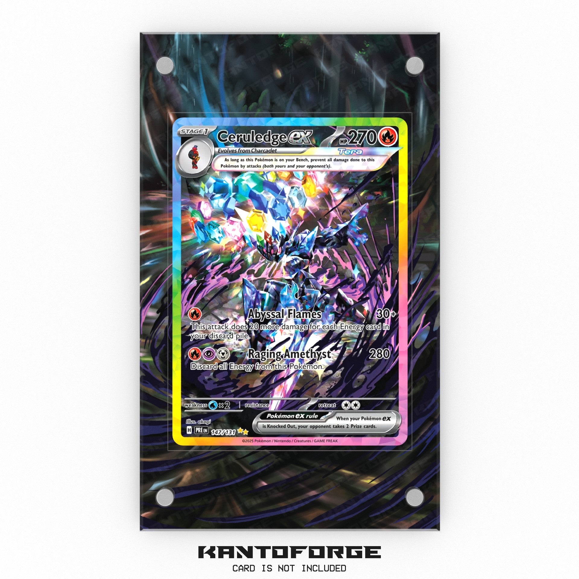 Ceruledge ex 147/131 - Pokmon Extended Artwork Display Case KantoForge Ceruledge ex 147/131 - Pokmon Extended Artwork Display Case KantoForge
