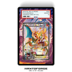 Charizard EX 276/XY-P - PSA Size Graded Card Case Extended Artwork Display with GradeGuardian Protection