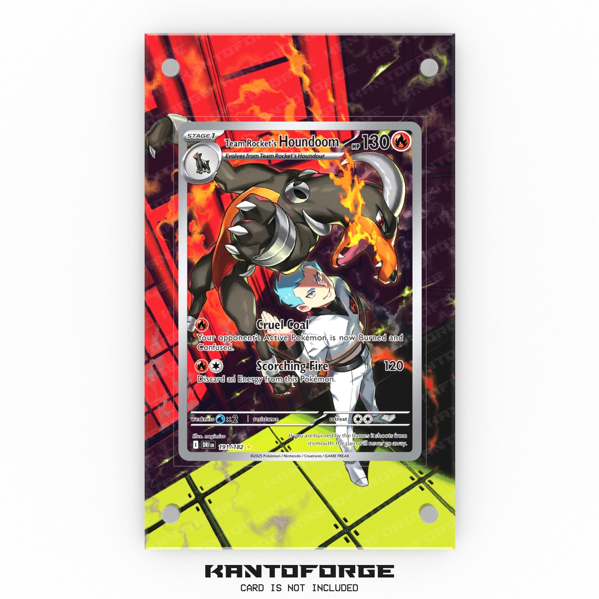 Team Rocket's Houndoom 191/182 - Pokmon Extended Artwork Display Case KantoForge Team Rocket's Houndoom 191/182 - Pokmon Extended Artwork Display Case KantoForge