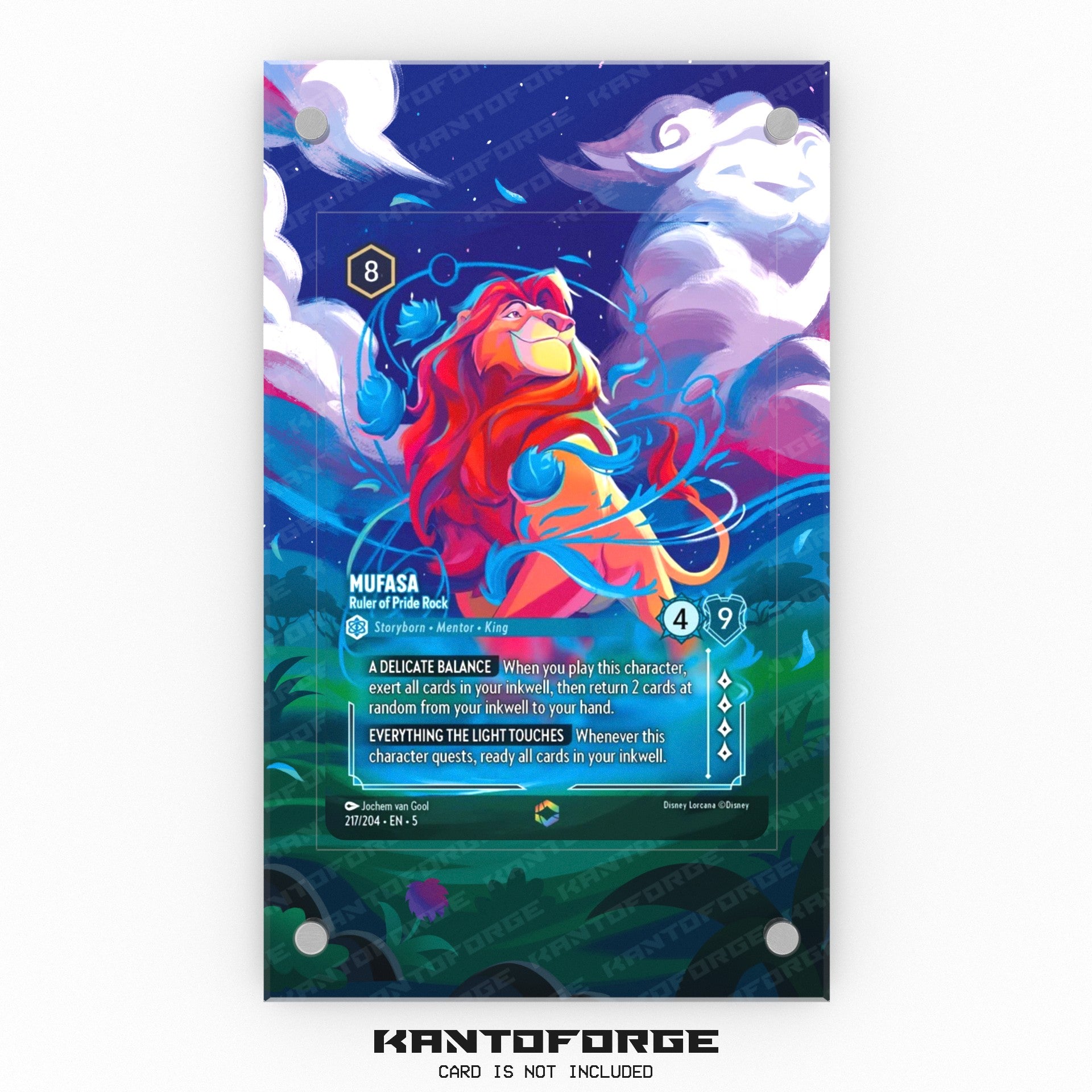 Mufasa - Ruler of Pride Rock (Enchanted) - Lorcana Extended Artwork Di Mufasa - Ruler of Pride Rock (Enchanted) - Lorcana Extended Artwork Di
