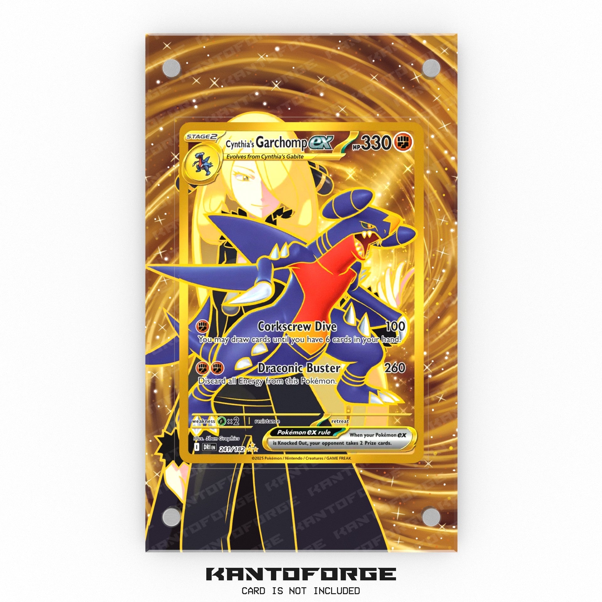 Cynthia's Garchomp ex - 241/182 241 - SV10 Destined Rivals Holofoil Lightly Played Cynthia's Garchomp ex - 241/182 241 - SV10 Destined Rivals Holofoil Lightly Played