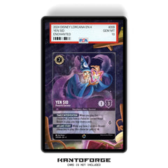 Yen Sid - Powerful Sorcerer (Enchanted) Chapter 4 - PSA Size Graded Card Case Extended Artwork Display with GradeGuardian Protection