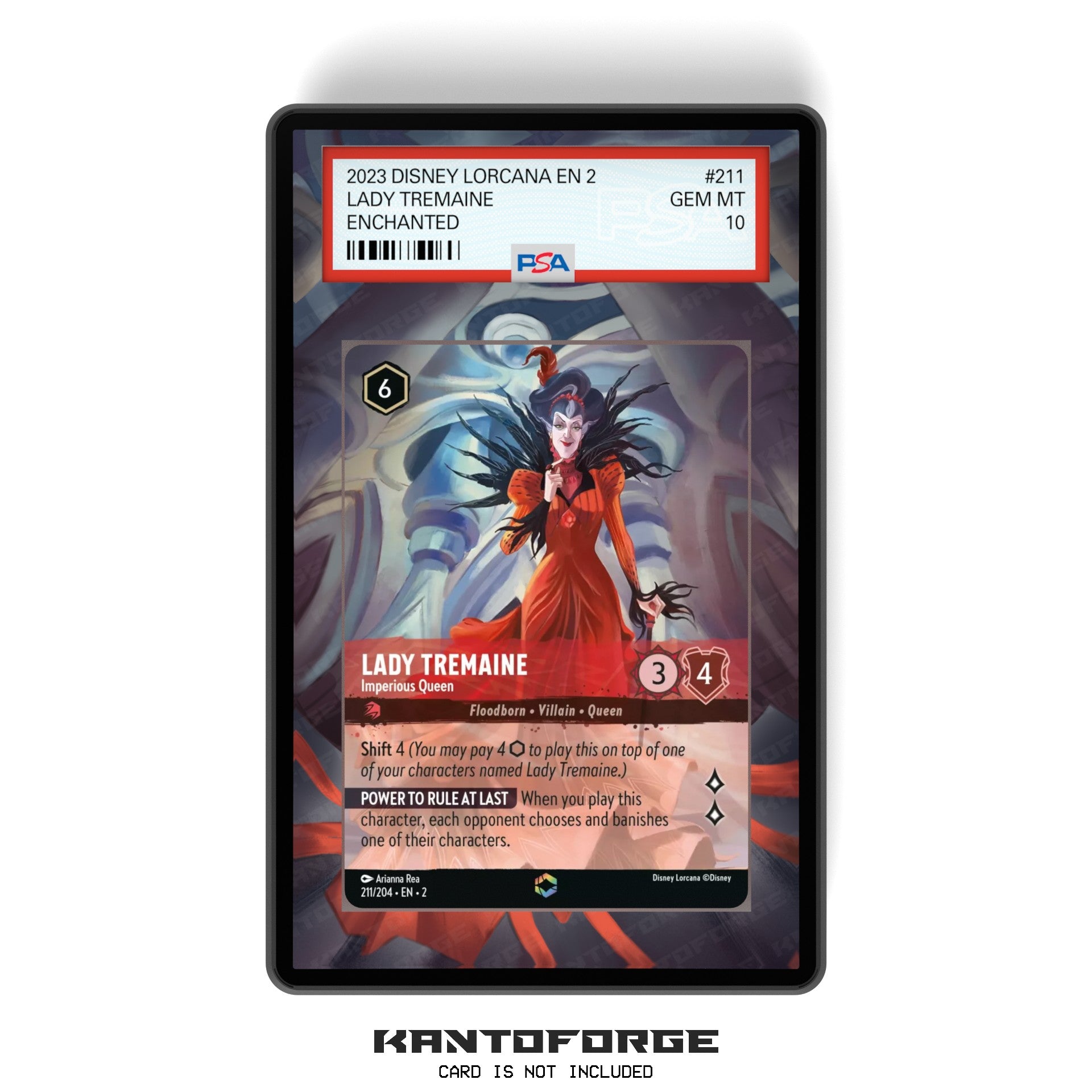 Lady Tremaine - Imperious Queen (Enchanted) Chapter 2 - PSA Size Grade KantoForge Lady Tremaine - Imperious Queen (Enchanted) Chapter 2 - PSA Size Grade KantoForge