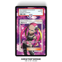 Plumeria 145/147  - PSA Size Graded Card Case Extended Artwork Display with GradeGuardian Protection