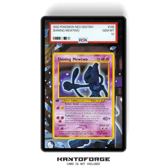 Shining Mewtwo 109/105 - PSA Size Graded Card Case Extended Artwork Display with GradeGuardian Protection