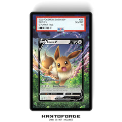 Eevee V SWSH065 - PSA Size Graded Card Case Extended Artwork Display with GradeGuardian Protection