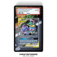 Muk & Alolan Muk GX 061/214 - PSA Size Graded Card Case Extended Artwork Display with GradeGuardian Protection
