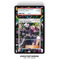 Team Skull Grunt 149/149 - PSA Size Graded Card Case Extended Artwork Display with GradeGuardian Protection