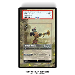 Mickey Mouse - Trumpeter (Enchanted) Chapter 3 - PSA Size Graded Card Case Extended Artwork Display with GradeGuardian Protection