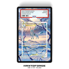 Glaceon VSTAR GG40/GG70 - PSA Size Graded Card Case Extended Artwork Display with GradeGuardian Protection