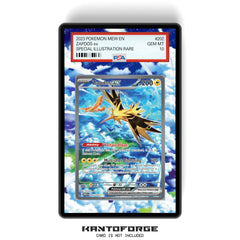 Zapdos ex 202/165 - PSA Size Graded Card Case Extended Artwork Display with GradeGuardian Protection