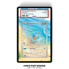 Squirtle 170/165 - PSA Size Graded Card Case Extended Artwork Display with GradeGuardian Protection