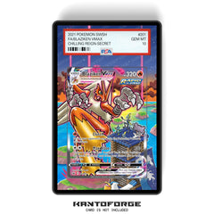Blaziken VMAX 201/198 - PSA Size Graded Card Case Extended Artwork Display with GradeGuardian Protection