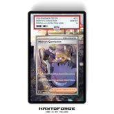 Morty's Conviction 211/162 - PSA Size Graded Card Case Extended Artwork Display with GradeGuardian Protection