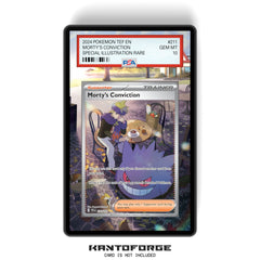 Morty's Conviction 211/162 - PSA Size Graded Card Case Extended Artwork Display with GradeGuardian Protection