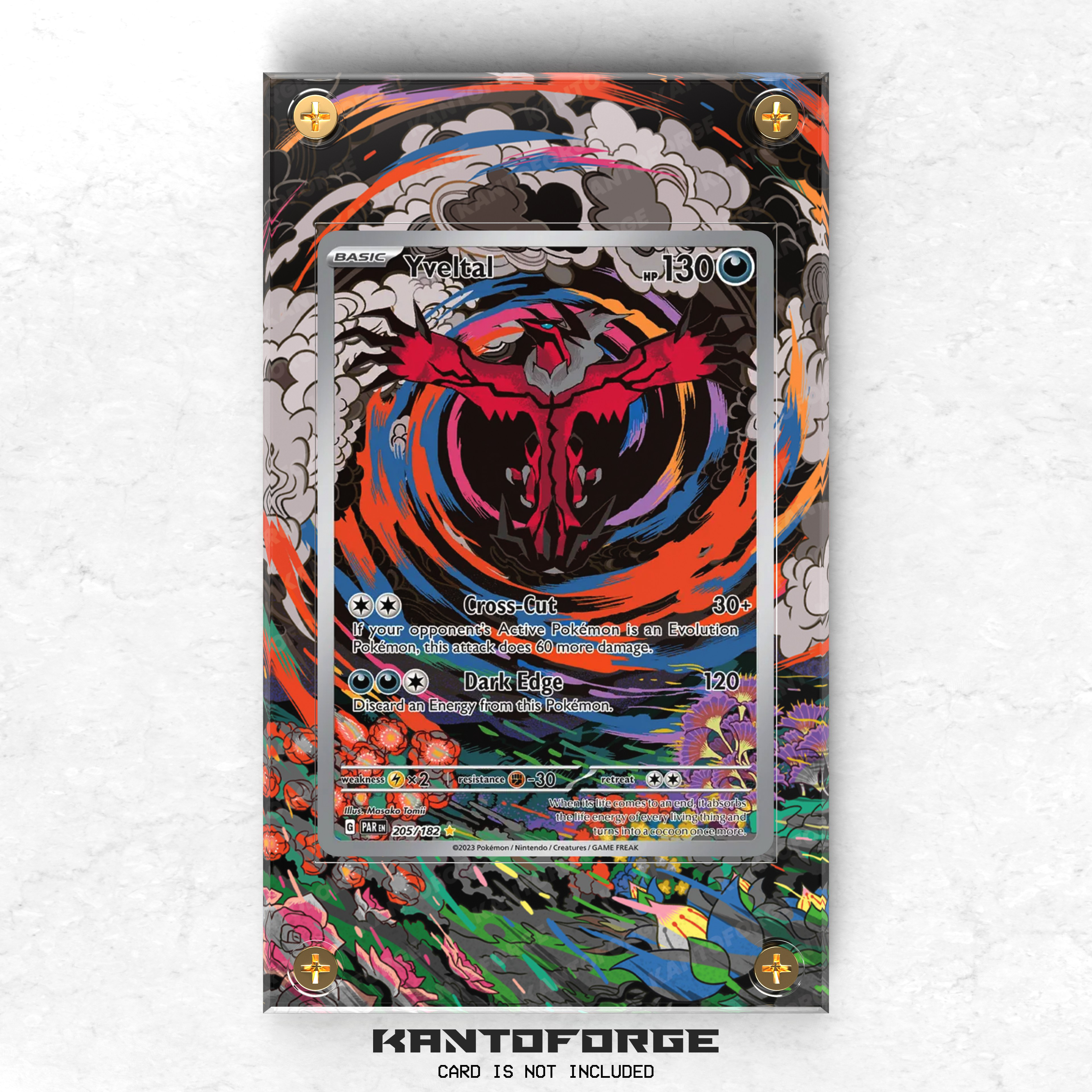 Yveltal 205/182 - Pokmon Extended Artwork Display Case KantoForge Yveltal 205/182 - Pokmon Extended Artwork Display Case KantoForge