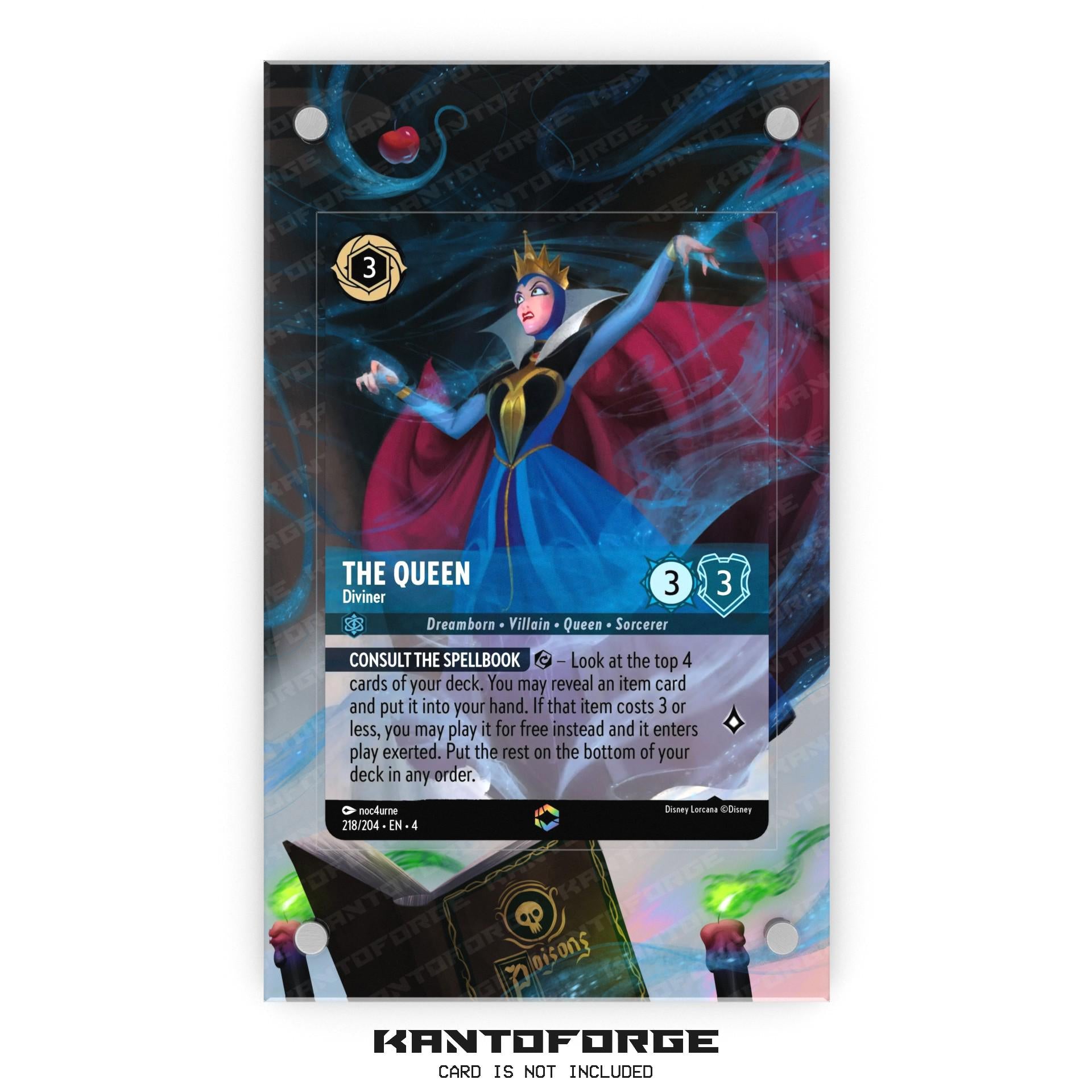The Queen - Diviner (Enchanted) - Lorcana Extended Artwork Display Cas KantoForge The Queen - Diviner (Enchanted) - Lorcana Extended Artwork Display Cas KantoForge