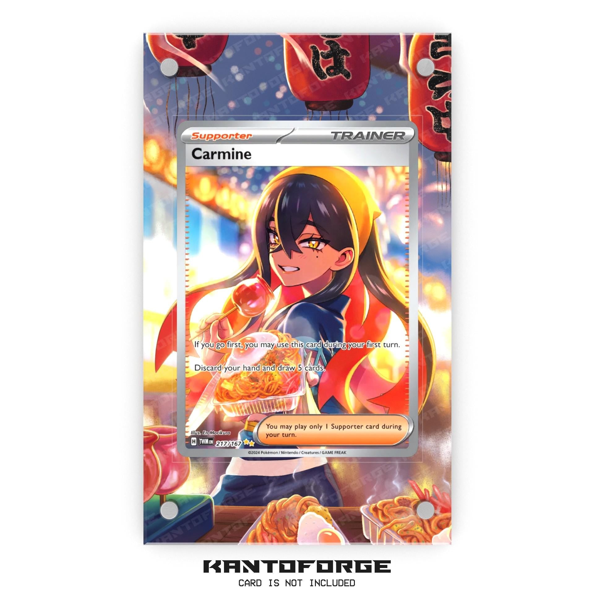 Carmine 217/167 - Pokmon Extended Artwork Display Case KantoForge Carmine 217/167 - Pokmon Extended Artwork Display Case KantoForge