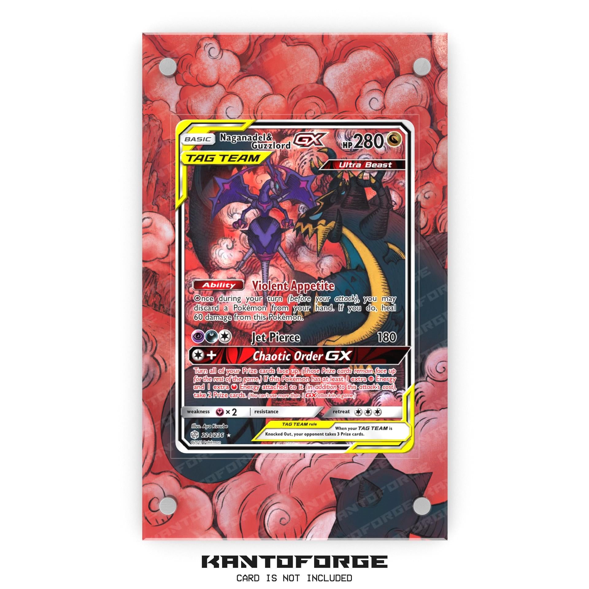 Naganadel & Guzzlord 224/236 - Pokmon Extended Artwork Display Case Naganadel & Guzzlord 224/236 - Pokmon Extended Artwork Display Case