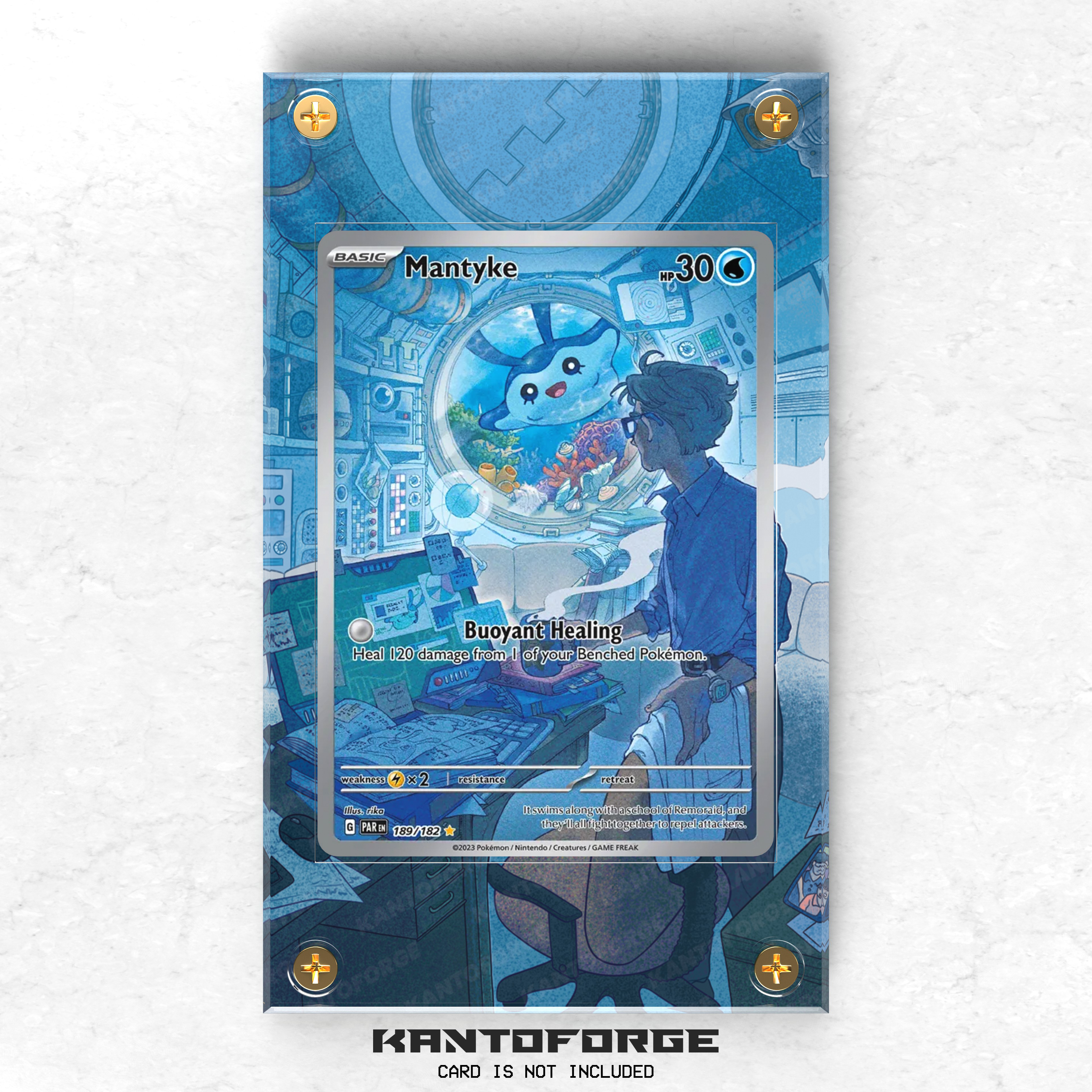 Mantyke 189/182 - Pokmon Extended Artwork Display Case KantoForge Mantyke 189/182 - Pokmon Extended Artwork Display Case KantoForge