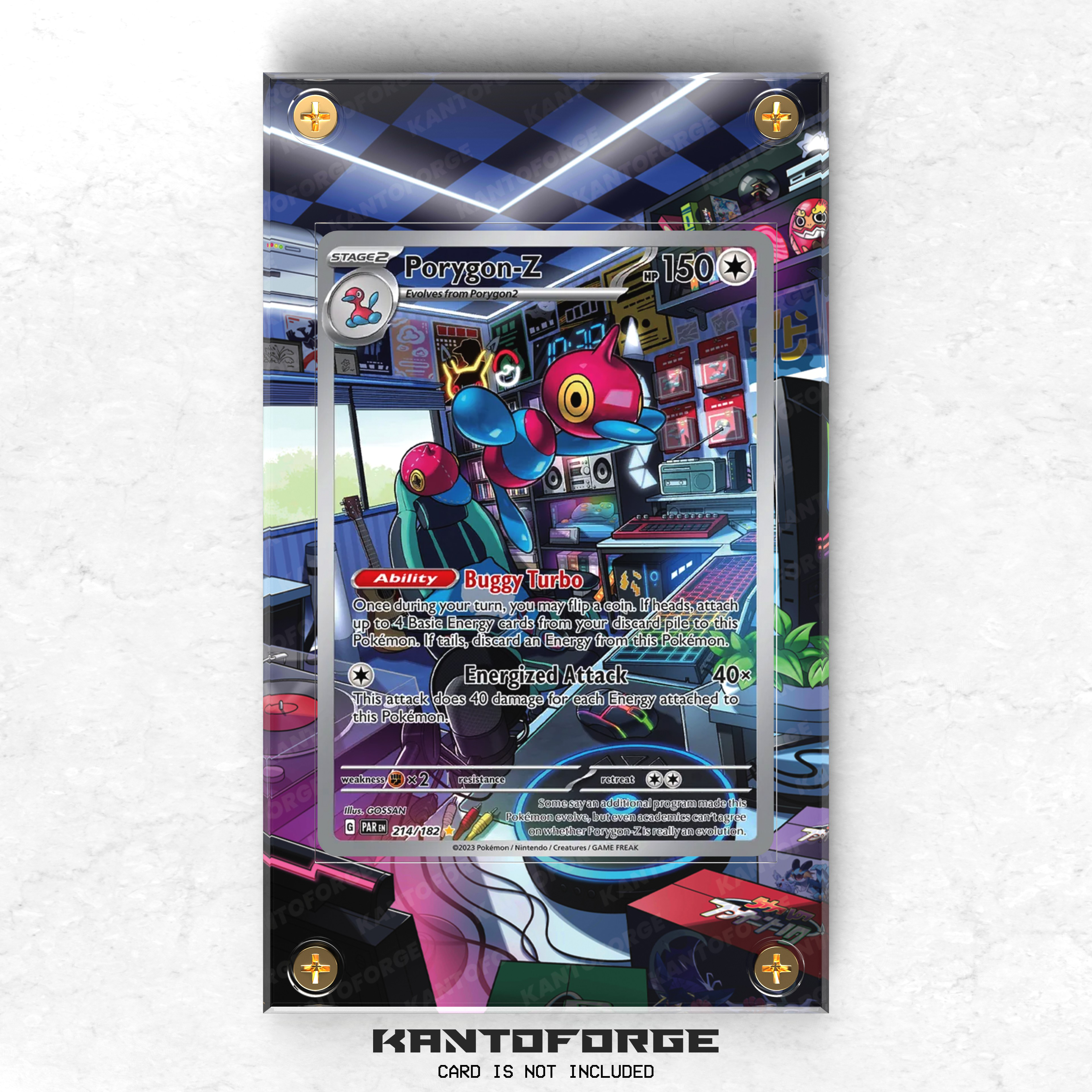 Porygon-Z 214/182 - Pokmon Extended Artwork Display Case KantoForge Porygon-Z 214/182 - Pokmon Extended Artwork Display Case KantoForge