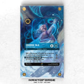 a card with a picture of a woman on it