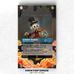 a card with an image of a duck wearing a top hat