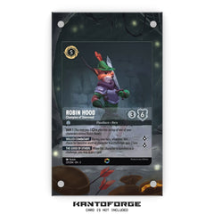 a card with a picture of robin hood