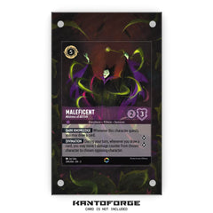 a card with a picture of maleficent on it