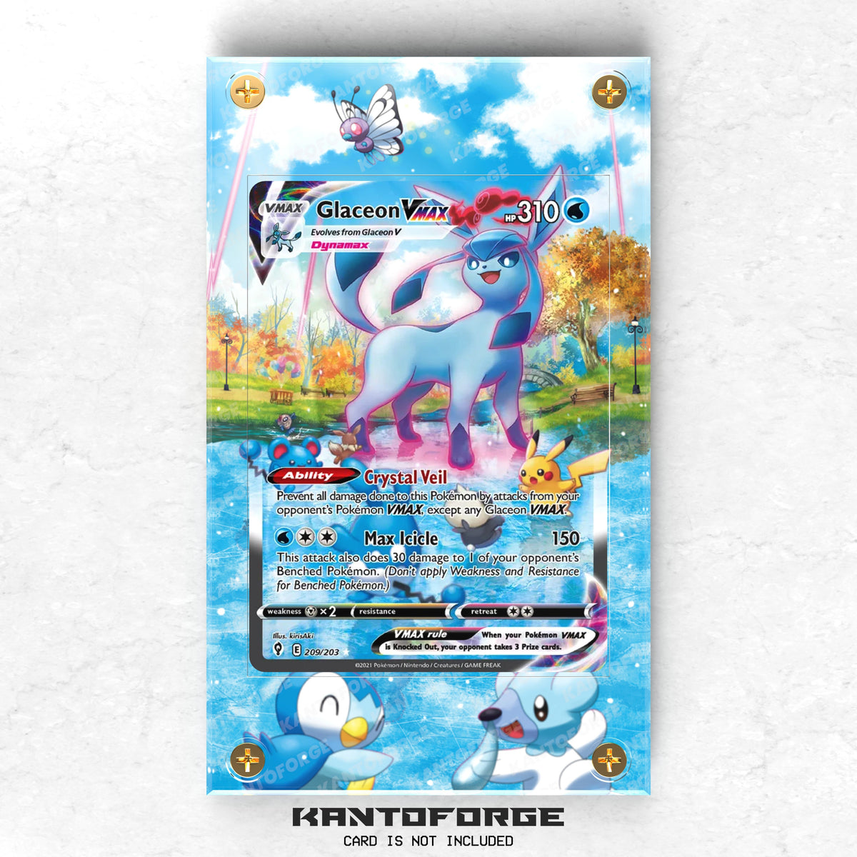 Glaceon VMAX 209/203 - Pokémon Extended Artwork Display Case